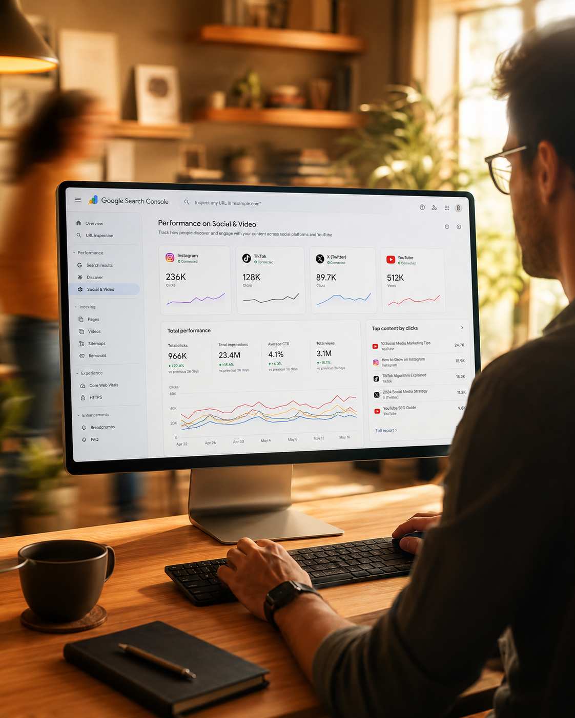 Google ya permite medir el rendimiento de redes sociales y vídeo en Search Console