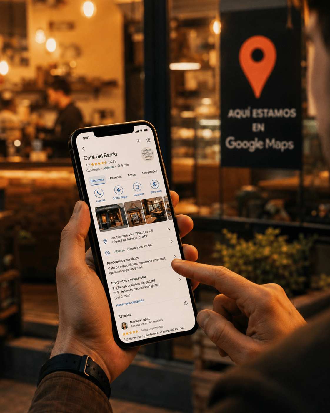 como aparecer en google maps
