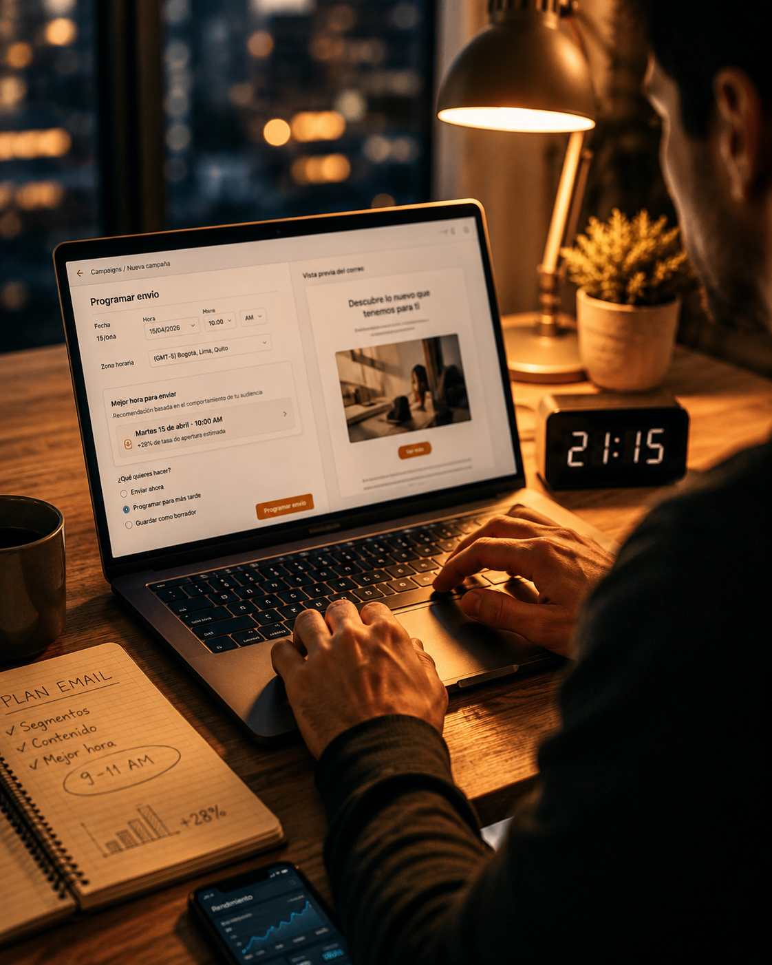 mejor hora para enviar email marketing