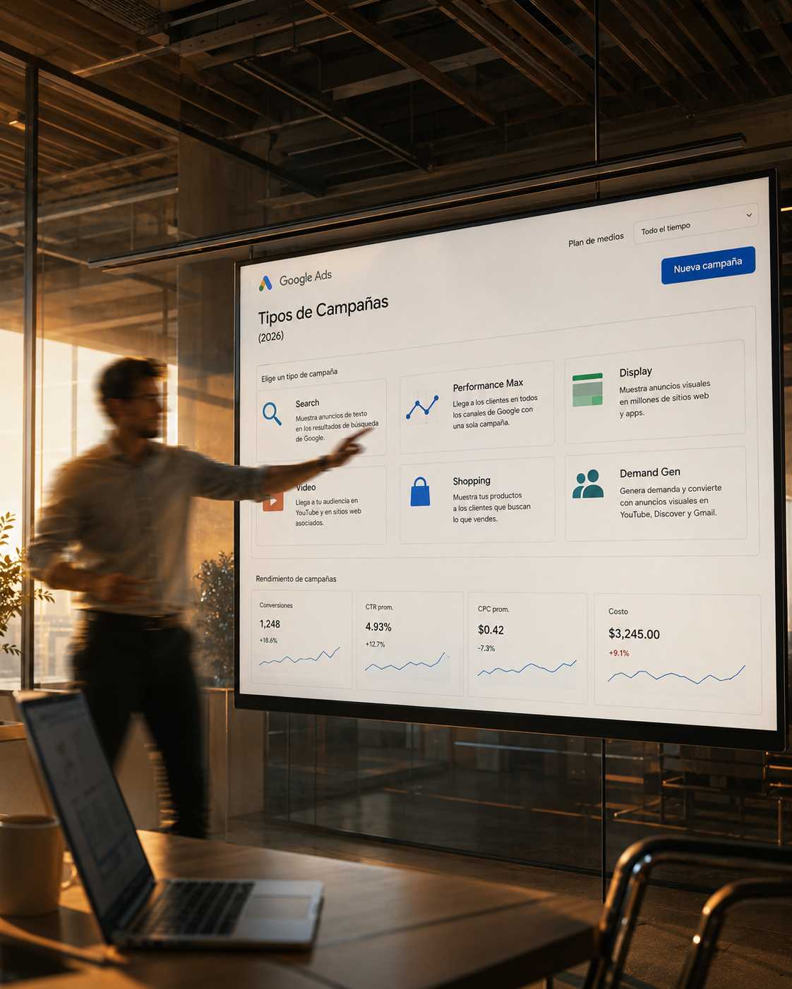 Tipos de campañas en Google Ads