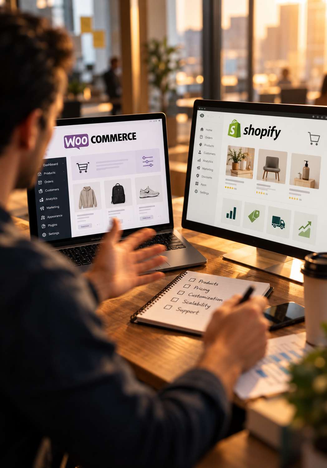 woocommerce vs shopify